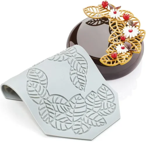 Miniatura 14 de Moldes de Silicona de Hojas Huecas Moldes de Chocolate Corazón de Enamorados Geometría Molde de Silicona 3D Chocolate Dulces Molde de Hojas