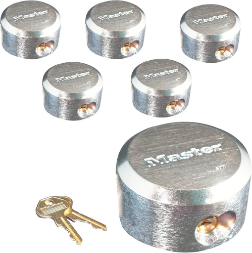 Miniatura 6 de Keyed Alike 6271NKA-2 candado maestro con grillete oculto, candados resistentes a los golpes