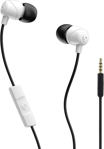 Auriculares Skullcandy Jib con cable y conector AUX de 3.5mm, con ajuste de aislamiento de ruido, micrófono en línea y control de llamadas y pistas,