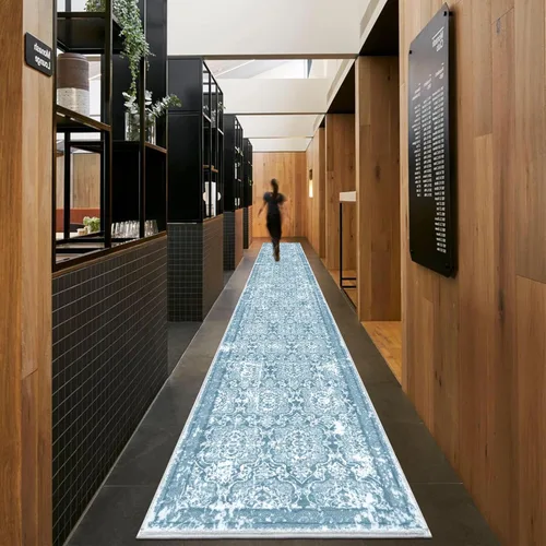 Miniatura 57 de Vaukki - Alfombra de pasillo, suave y peluda, alfombra antideslizante lavable, para lavandería, cocina, granja, baño, entrada y dormitorio
