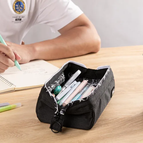 Miniatura 5 de ZIPIT Lenny - Estuche para lápices, bolsa con cremallera de gran capacidad para la escuela, bolsa de papelería para adolescentes, niñas, niños