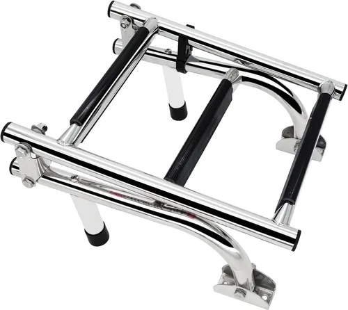 Miniatura 9 de Escalera plegable de acero inoxidable para barco, escalera de natación portátil, escalera telescópica para yates marinos y más (7101SN25)