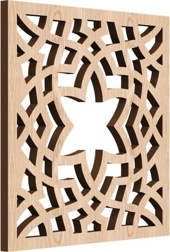Miniatura 35 de París - Paneles de pared decorativos de madera con calado, extra pequeños, 7 3/8 pulgadas de ancho x 7 3/8 pulgadas de alto x 1/4 pulgadas de alto