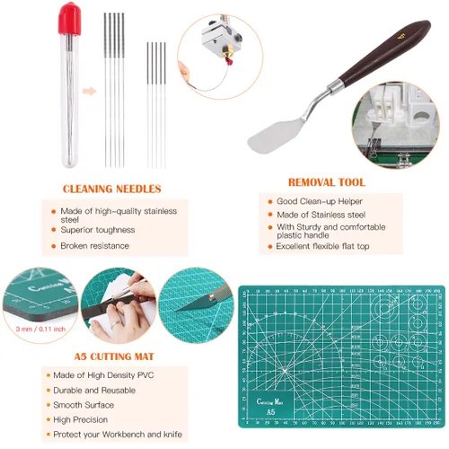 Miniatura 7 de El kit de herramientas de impresión 3D de 42 piezas incluye herramienta Depur, herramienta de limpieza y extracción con bolsa de almacenamiento