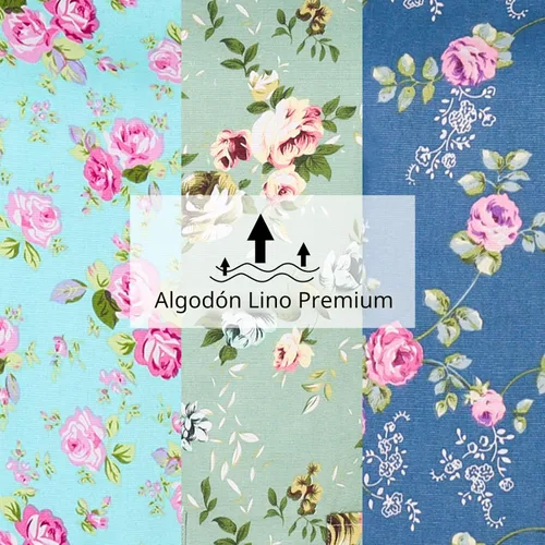 Miniatura 4 de Auidy_6TXD Paquete de 3 delantales florales para mujer, delantales de cocina ajustables con 2 bolsillos, delantal vintage con diseño floral de rosa