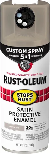 Miniatura 121 de Rust-Oleum 376855 - Pintura en aerosol antióxido personalizada 5 en 1, 12 onzas, color negro mate, (paquete de 1)