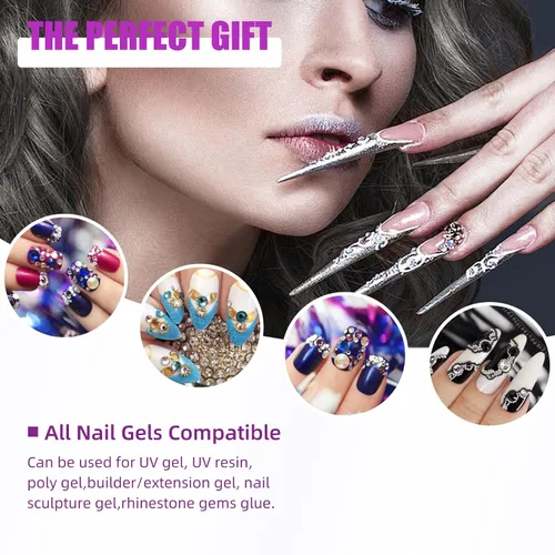 Miniatura 3 de LadyMisty Lámpara de uñas LED UV de 268 W, luz UV mejorada 2026 para uñas de gel con 57 cuentas, secadora de uñas con 4 ajustes de temporizador