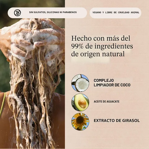 Miniatura 7 de California Naturals - Champú y acondicionador de coco, natural, vegano, sin crueldad, siliconas, parabenos y sulfatos, para todo tipo de cabello, 20