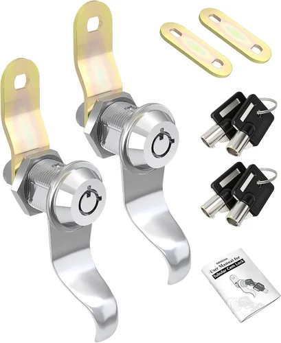 Cerraduras para puerta de almacenamiento de 7/8 pulgadas, cerraduras de compartimento para caravana, gabinete de remolque de viaje con llaves de 7/8
