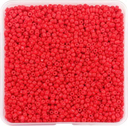 Miniatura 4 de 2mm Cuentas de Semilla Opacas Negras Aproximadamente 8000 piezas/170 gramos 12/0 Cuentas Pequeñas para Pulseras, Collares, Manualidades de Joyería
