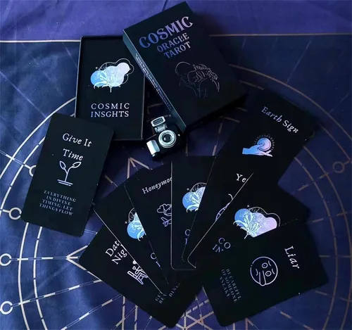 Miniatura 9 de Han Yu Bowen Cartas de Oráculo de Amor, Cartas de Tarot para Principiantes Cartas de Tarot de Llama Gemela, Cartas de Oráculo Mazos con Significados
