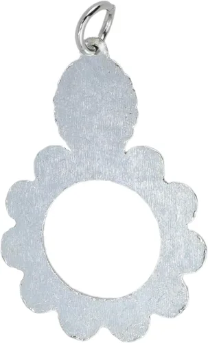 Miniatura 6 de Needzo Anillo de rosario de Nuestra Señora de Guadalupe, dije de bolsillo de Virgen María, regalo católico para seres queridos, 1.5 pulgadas