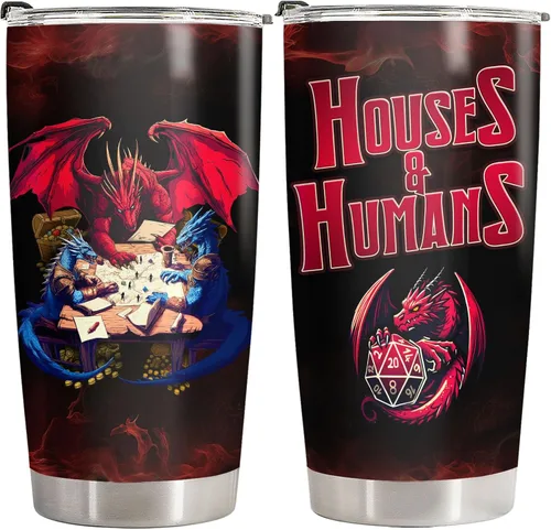 Miniatura 10 de Vaso de viaje con diseño de dragón y gato de acero inoxidable, con aislamiento, para amantes de los libros, divertido regalo para hombres y mujeres
