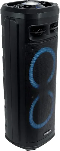 Miniatura 4 de Rockville Go Party ZR10 Altavoz Bluetooth portátil dual de 10 pulgadas y 1000 W, luces LED, micrófono UHF, estéreo TWS, perfecto para fiestas