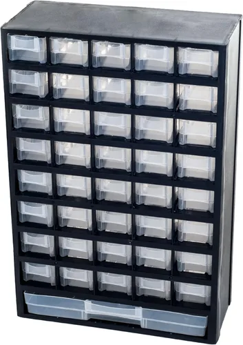 Miniatura 10 de Stalwart Organizador de Piezas Pequeñas de Plástico de 39 Cajones - Cajones de Almacenamiento de Escritorio o Pared para Organizar Ferretería