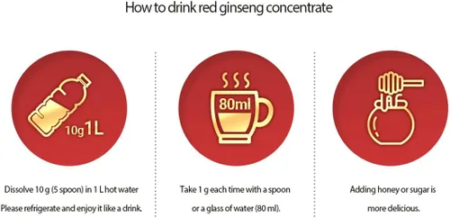 Miniatura 6 de Gangwoninsam ] Extracto de ginseng rojo coreano de oro, 17.64 oz / 17.63 onzas líquidas – Contiene extracto de raíz de ginseng rojo coreano 100%