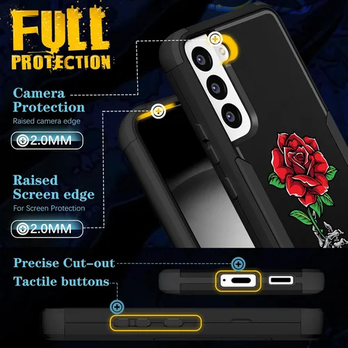 Miniatura 18 de Funda para Samsung Galaxy S22 - Funda de Teléfono para Mujeres Chicas Lindas Cubierta Diseño Único Estético Genial para Adolescentes Kawaii Fresa