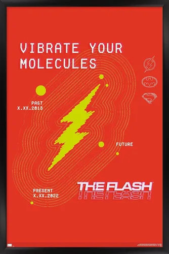 Miniatura 8 de Trends International Póster de pared de DC Comics Movie The Flash - Vibrate Your Molecules Versión enmarcada en blanco