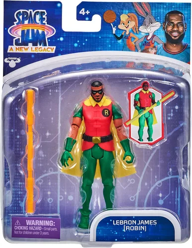 Miniatura 2 de Moose Toys- Space Jam: A New Legacy, figura de acción Baller, Lebron James de 5 pulgadas (Robin).