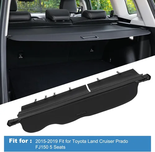 Miniatura 2 de ECCPP Cubierta de carga retráctil para maletero de automóvil, cubierta de seguridad para maletero 2015-2019, compatible con Toyota Land Cruiser