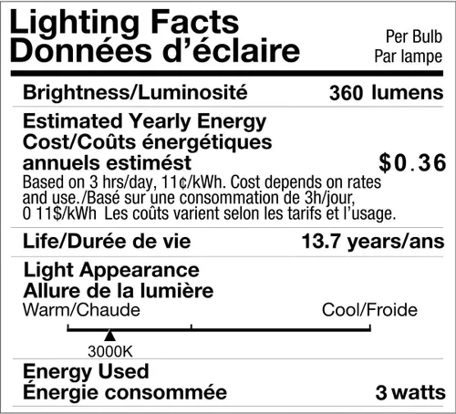 Miniatura 9 de LED microondas refrigerador campana extractora sobre estufa reemplazo 8206232A E17 base intermedia 40W bombilla incandescente 120V 3W 360lm