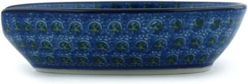 Miniatura 3 de Auténtico soporte de cuchara de cerámica polaca en diseño de amapolas azules hecho a mano en Bolesławiec Polonia por Ceramika Artystyczna +