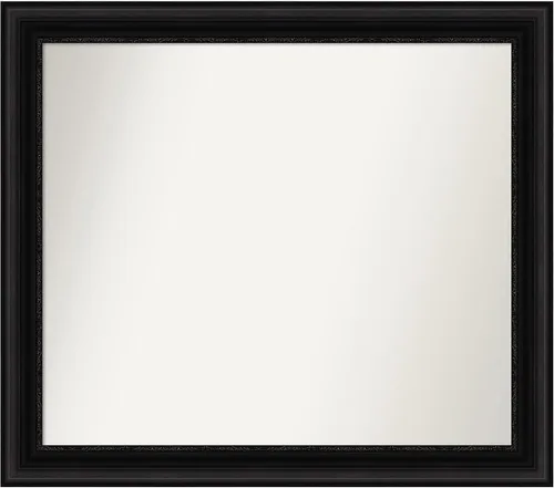 Miniatura 40 de Amanti Art Espejo personalizado, espejo de baño negro puente, espejo de pared o espejo de tocador de baño sobre el fregadero (26 x 26 pulgadas)