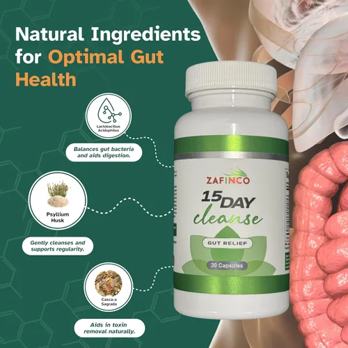 Miniatura 3 de Alivio intestinal: limpieza y desintoxicación de colon de 15 días, limpieza intestinal para hombres y mujeres. Alivio avanzado del estreñimiento