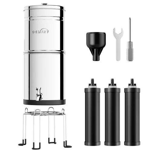 Miniatura 9 de Cartucho de carbono de repuesto para sistema de filtro por gravedad OM-CF501/502/503/504/505, paquete de 3