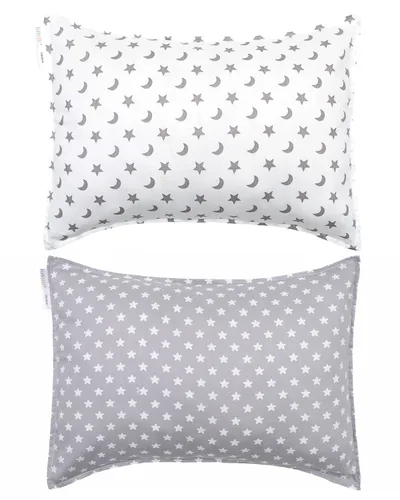 Miniatura 61 de ALVABABY Paquete de 2 fundas de almohada de algodón orgánico para niños pequeños, fundas de almohada para niños de 13 x 18 pulgadas o 12 x 16