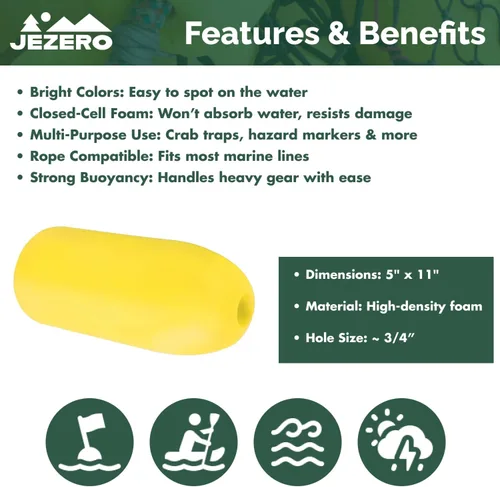 Miniatura 2 de Jezero Flotador de 5 x 11 pulgadas Amarillo