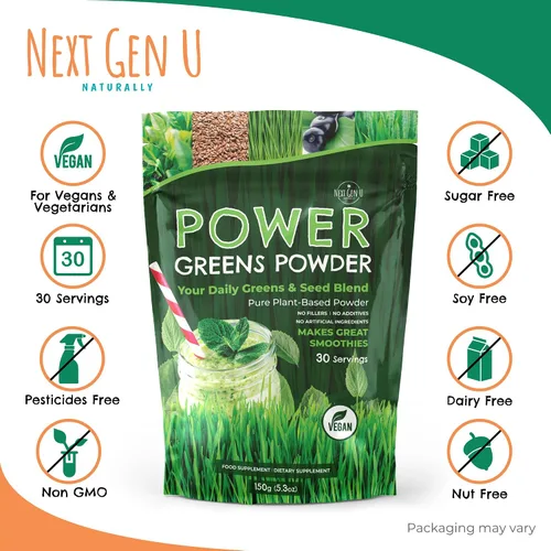 Miniatura 4 de NextGenU - Polvo Super Greens - 5.29 oz - Apoyo inmunológico - Complemento alimenticio - Verdes superalimentos - Mezcla de batidos para batidos