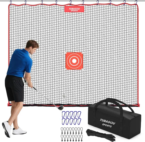 Red de práctica de golf, barrera de red multideportiva resistente de 10 pies | 15 pies | 20 pies | 25 pies | Red de golf para garaje, ideal para