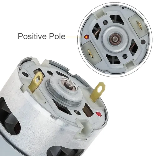 Miniatura 3 de RS550 9Teeth DC Motor con caja de cambios 0.311 in 14.4V 25000RPM Micro Motor Herramienta de precisión para DIY Sierra eléctrica Proyectos Hobbies