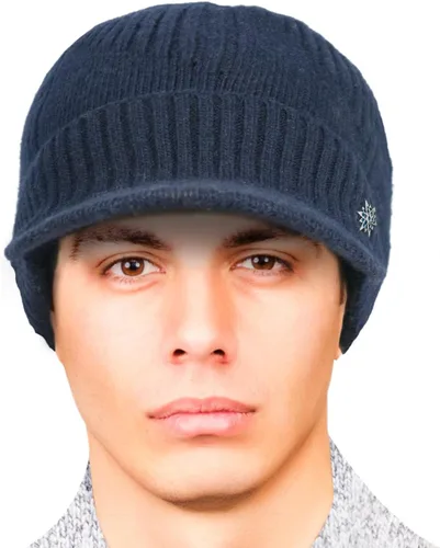 Miniatura 37 de Dahlia Gorro para hombre con visera - lana, sombrero de invierno con borde, forro polar