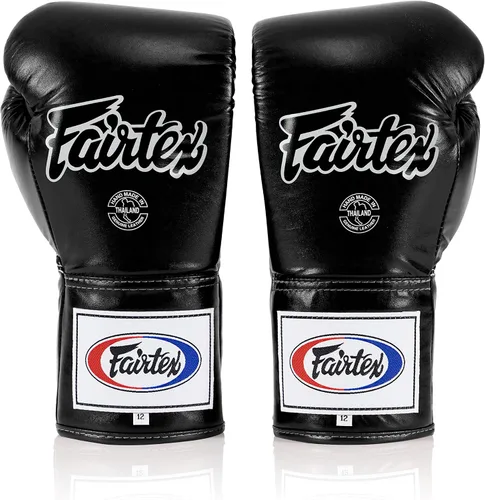 Miniatura 4 de Fairtex Guantes de cuero hechos a mano BGL6 Cierre de puño óptimo con un diseño de pulgar bloqueado Cuero premium Espuma de triple capa