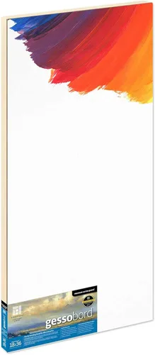 Miniatura 59 de Ampersand Art Supply Panel de pintura de madera de Gesso: Serie Museo Gessobord, 11 "x 14", perfil plano de 1/8
