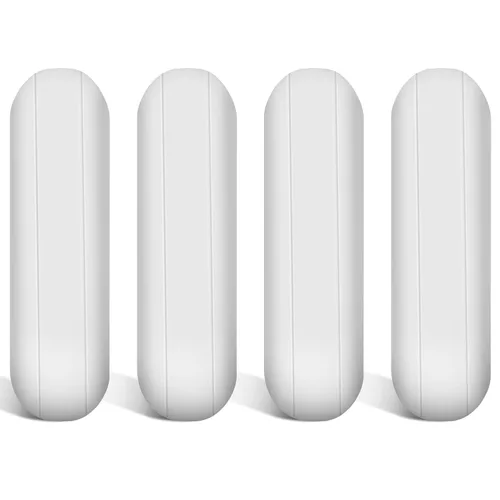 Miniatura 7 de Weewooday 80 piezas de barra agitadora magnética de mezclador PTFE, barra de agitación de placa de PTFE de acero inoxidable de color blanco