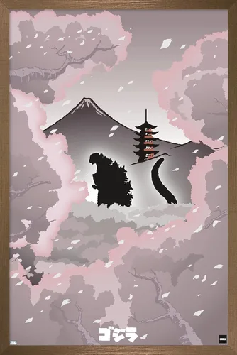 Miniatura 13 de Trends International Godzilla - Póster de pared tipo telón de fondo, 34 pulgadas de largo x 22.4 pulgadas, versión premium sin marco