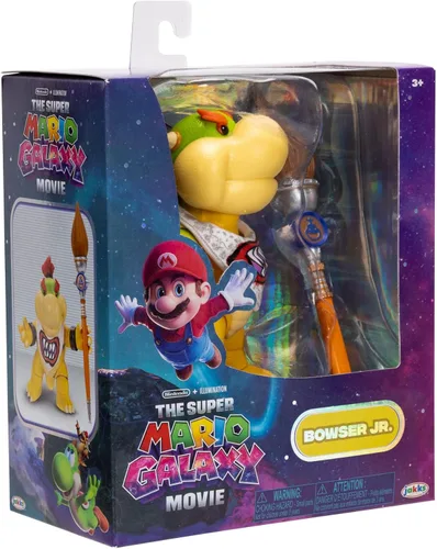 Miniatura 8 de Figuras de acción de la película Super Mario Galaxy de 5 pulgadas Serie 1 – Bowser Jr. Figura con accesorio de pincel – Detalles premium y 17 puntos