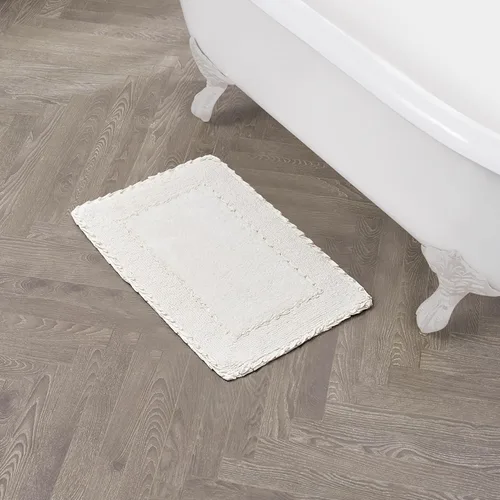 Miniatura 39 de Laura Ashley Ruffle tapete para baño de algodón de 17 x 24 pulgadas