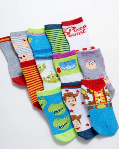 Miniatura 4 de Disney Calcetines para bebé - Paquete de 12 Mickey Mouse, Winnie The Pooh, Rey León, Toy Story (recién nacidobebé)