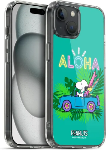 Miniatura 46 de Head Case Designs Peanuts Tropical Surf Snoopy Aloha Disco Gel Funda con licencia oficial [protección de grado militar] compatible con Apple iPhone