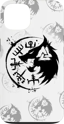 Miniatura 7 de iPhone 14 Plus Fenrir Wolf Fenris-Wolf - Viking Vegvisir Valknut Case