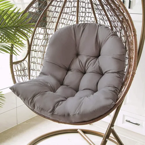 Cojín de silla colgante para interiores y exteriores, reemplazo de cojín de silla de huevo colgante, cojín de silla hamaca colgante, almohada gruesa