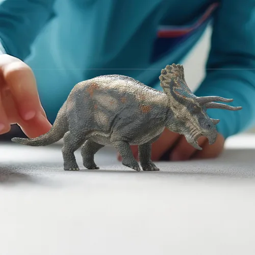 Miniatura 3 de Schleich Dinosaurios - Figura de dinosaurio Triceratops - Figuras de dinosaurios realistas para niños y niñas - Divertidos juguetes educativos