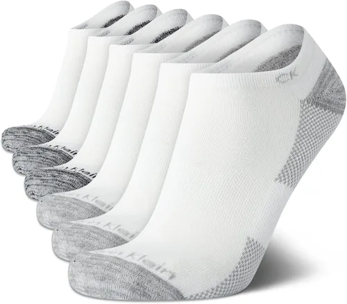 Miniatura 40 de Calvin Klein Calcetines para hombre, mezcla de algodón, acolchados, sin talla, forro de calcetines atléticos (6 unidades)