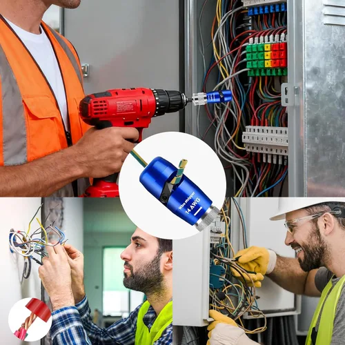 Miniatura 6 de Herramienta de pelado y torsión de cables para taladro, herramienta de pelado y torsión de cables 2025 mejorada y conector de torsión de cables