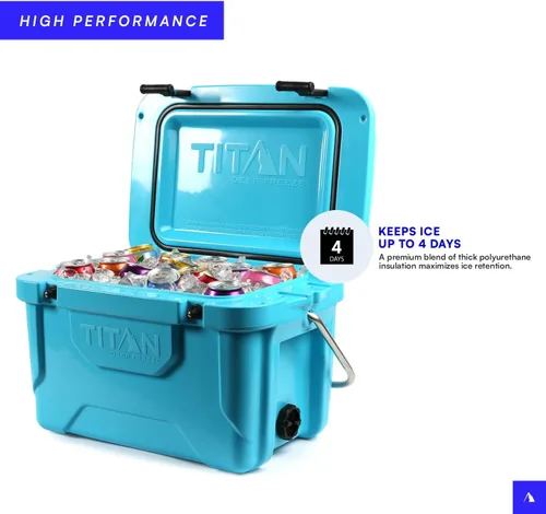 Miniatura 3 de Titan Hard Ice Chest Cooler Roto Cooler con protección Microban y aislamiento de congelación profunda