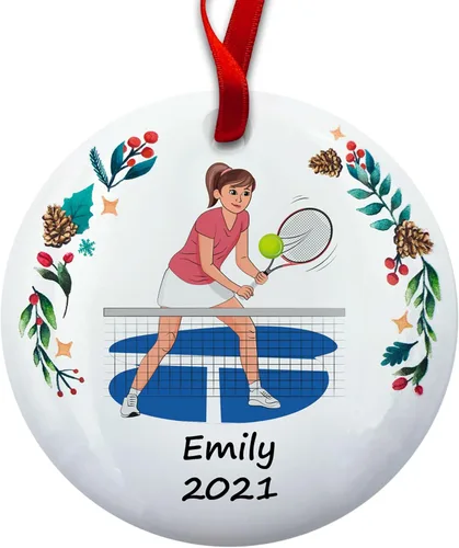 Miniatura 9 de Regalo de pickleball – Regalo de jugador de pickleball para hombres – Papá Abuelo Entrenador – Adorno de árbol de Navidad